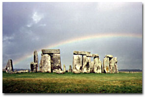 Stonehenge with Rainbow